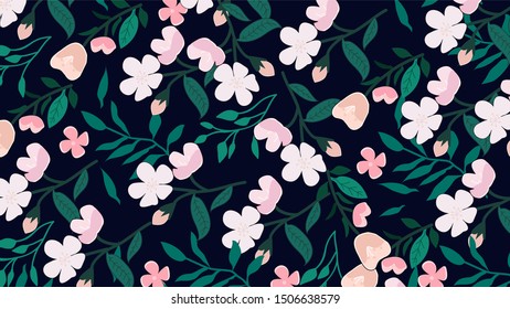 Fashionable abstract Botanical pattern Background Vector