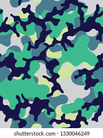 Fashionable abstract camouflage pattern.Seamless vector background.Camo design,vector.