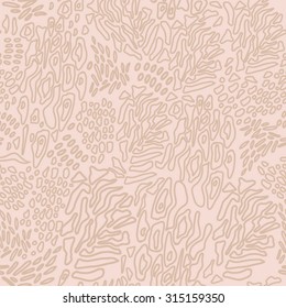Fashionable abstract hand drawn pattern, vector seamless texture. 