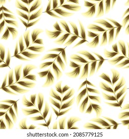 fashionable abstract plants foliage background vector decorative seamless tropical leaves pattern on white background. Colorful stylish floral. Floral background. Exotic tropics. Summer design. prints