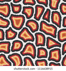 Fashionable abstract seamless pattern with many different particles next to each other. Animalistic print. Wrapping, textile, wallpaper. Vector illustration, eps10