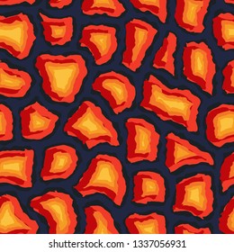 Fashionable abstract seamless pattern with many different particles next to each other. Animalistic print. It looks like spots on leopard . Wrapping, textile, wallpaper. Vector illustration, eps10