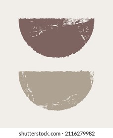 Fondo artístico abstracto de moda. Elementos de formas primitivas. Estilo moderno. Boho.