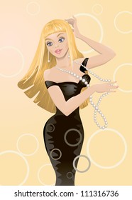 Fashionable blonde