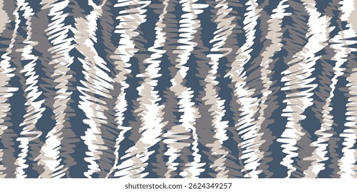 Fashionable blue zebra Seamless Pattern. Stylized Spotted Leopard Skin Background with zigzag lines mountains for Fashion, Print, Wallpaper, Fabric. Vector illustration