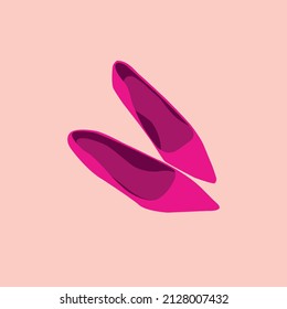 Fashionable Bright Pink Shoes, Fashion And Style