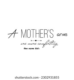 Fashionable calligraphy. Excellent gift card for Mother's Day. Vector illustration on white background. Thanks mom. Greeting print