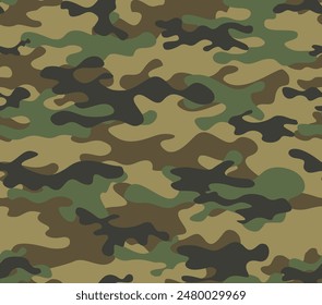 
patrón moderno de camuflaje de moda, estampado militar de Vector