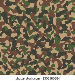 Fashionable camouflage pattern. Seamless pattern. Abstract military or hunting camouflage background. Vector illustration.
