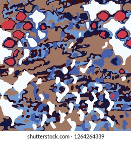 Fashionable camouflage pattern, vector illustration