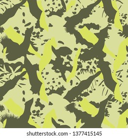 Fashionable camouflage pattern, vector illustration. Animal print, leopard texture 