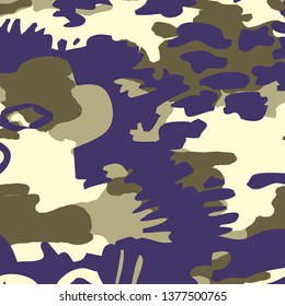 Fashionable camouflage pattern, vector illustration.