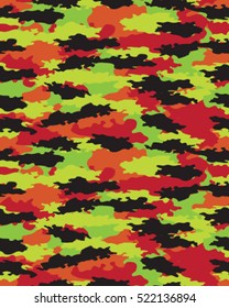 Fashionable camouflage pattern, vector illustration. Military print. Seamless vector wallpaper