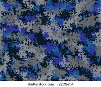 Fashionable camouflage pattern, vector illustration. Military print. Seamless vector wallpaper