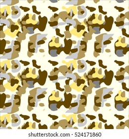 Fashionable camouflage pattern, vector illustration. Military print. 