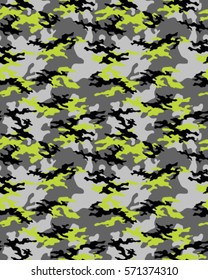 Fashionable camouflage pattern, vector illustration. Millatry print. Seamless vector wallpaper