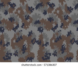Fashionable camouflage pattern, vector illustration. Millatry print. Seamless vector wallpaper