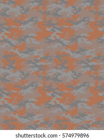 Fashionable camouflage pattern, vector illustration. Military print. Seamless vector wallpaper
