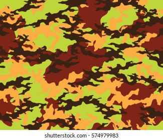 Fashionable camouflage pattern, vector illustration. Military print. Seamless vector wallpaper