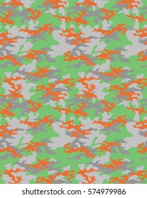 Fashionable camouflage pattern, vector illustration. Military print. Seamless vector wallpaper