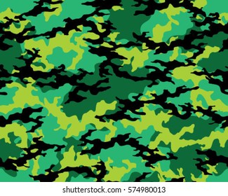 Fashionable camouflage pattern, vector illustration. Military print. Seamless vector wallpaper