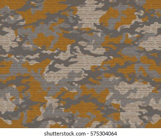 Fashionable camouflage pattern, vector illustration. Military print. Seamless vector wallpaper