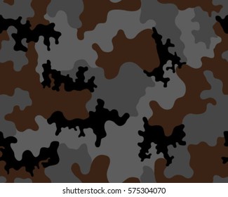 Fashionable camouflage pattern, vector illustration. Military print. Seamless vector wallpaper