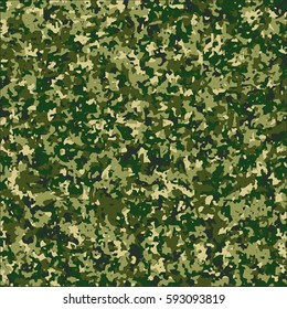 Fashionable camouflage pattern, vector illustration. Millatry print. Army wallpaper