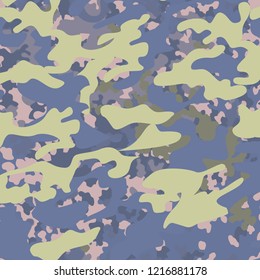 Fashionable camouflage pattern, vector illustration.Military print  Vector wallpaper