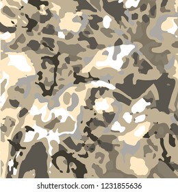 Fashionable camouflage pattern, vector illustration.Military print  Vector wallpaper