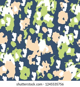 Fashionable camouflage pattern, vector illustration.Military print  Vector wallpaper