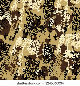 Fashionable camouflage pattern, vector illustration.Military print  Vector wallpaper
