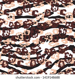 Fashionable camouflage pattern, vector illustration.Military print  Vector wallpaper