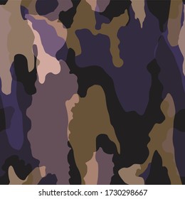 Fashionable camouflage pattern, vector illustration.Military print  Vector wallpaper