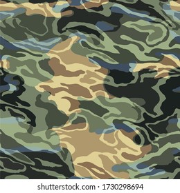Fashionable camouflage pattern, vector illustration.Military print  Vector wallpaper