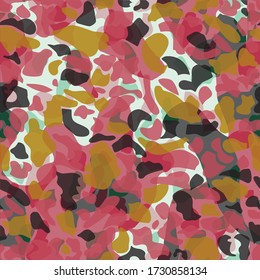Fashionable camouflage pattern, vector illustration.Military print  Vector wallpaper