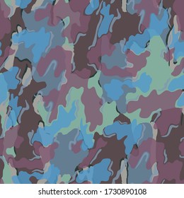 Fashionable camouflage pattern, vector illustration.Military print  Vector wallpaper