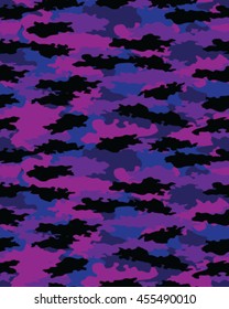 Fashionable camouflage pattern, vector illustration.Military print .Seamless vector wallpaper