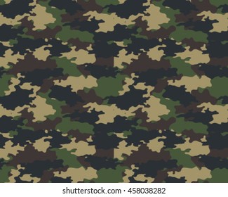 Fashionable camouflage pattern, vector illustration.Military print .Seamless vector wallpaper