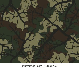 Fashionable camouflage pattern, vector illustration.Military print .Seamless vector wallpaper