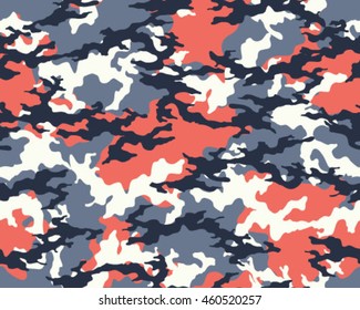 Fashionable camouflage pattern, vector illustration.Military print .Seamless vector wallpaper