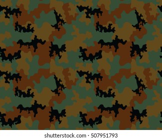 Fashionable camouflage pattern, vector illustration.Military print .Seamless vector wallpaper