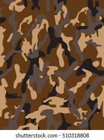 Fashionable camouflage pattern, vector illustration.Military print .Seamless vector wallpaper