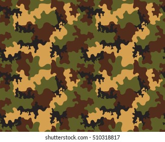 Fashionable camouflage pattern, vector illustration.Military print .Seamless vector wallpaper
