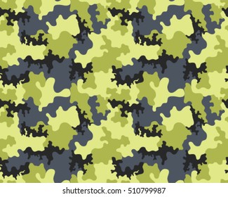 Fashionable camouflage pattern, vector illustration.Military print .Seamless vector wallpaper
