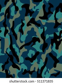 Fashionable camouflage pattern, vector illustration.Military print .Seamless vector wallpaper
