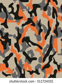 Fashionable camouflage pattern, vector illustration.Military print .Seamless vector wallpaper