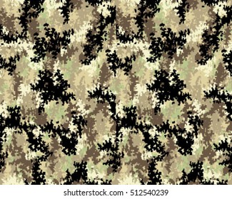 Fashionable camouflage pattern, vector illustration.Military print .Seamless vector wallpaper