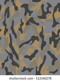 Fashionable camouflage pattern, vector illustration.Military print .Seamless vector wallpaper
