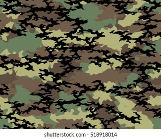 Fashionable camouflage pattern, vector illustration.Military print .Seamless vector wallpaper